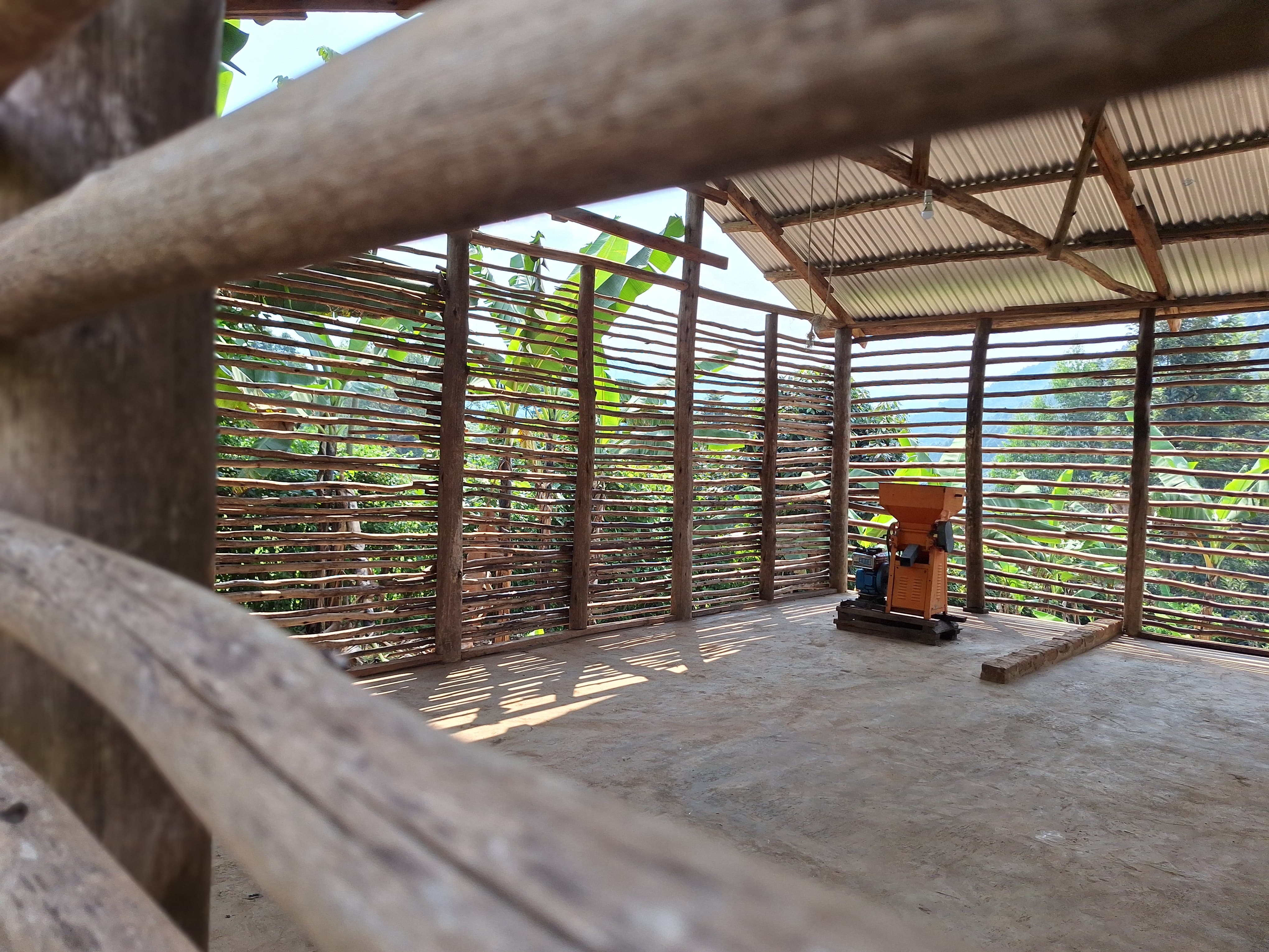 Washing station Pulping machine Bwindi