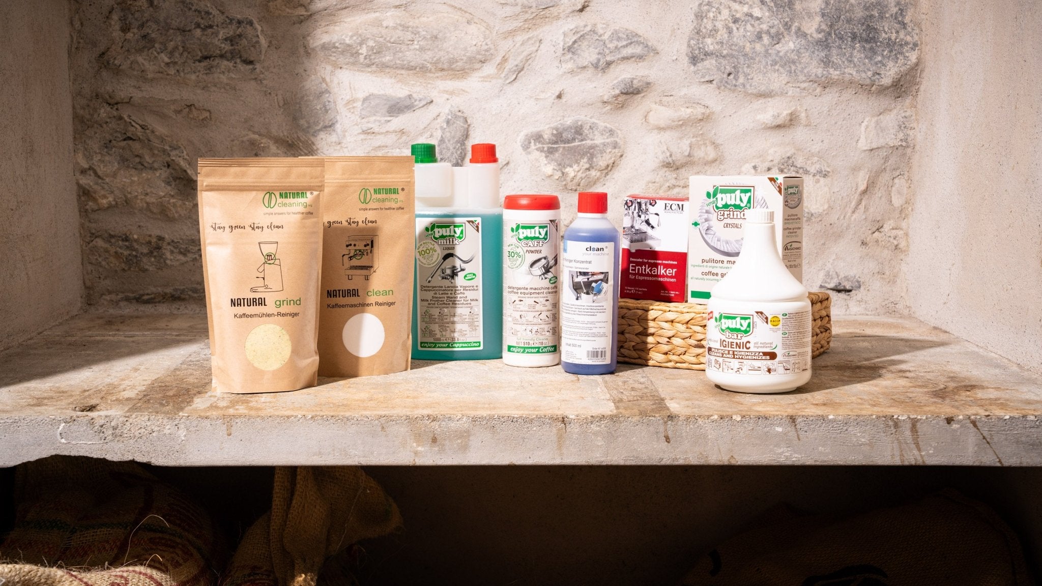 Reinigungsmittel für Espressomaschine und Kaffeemühle - Quintacoira Coffee Shop