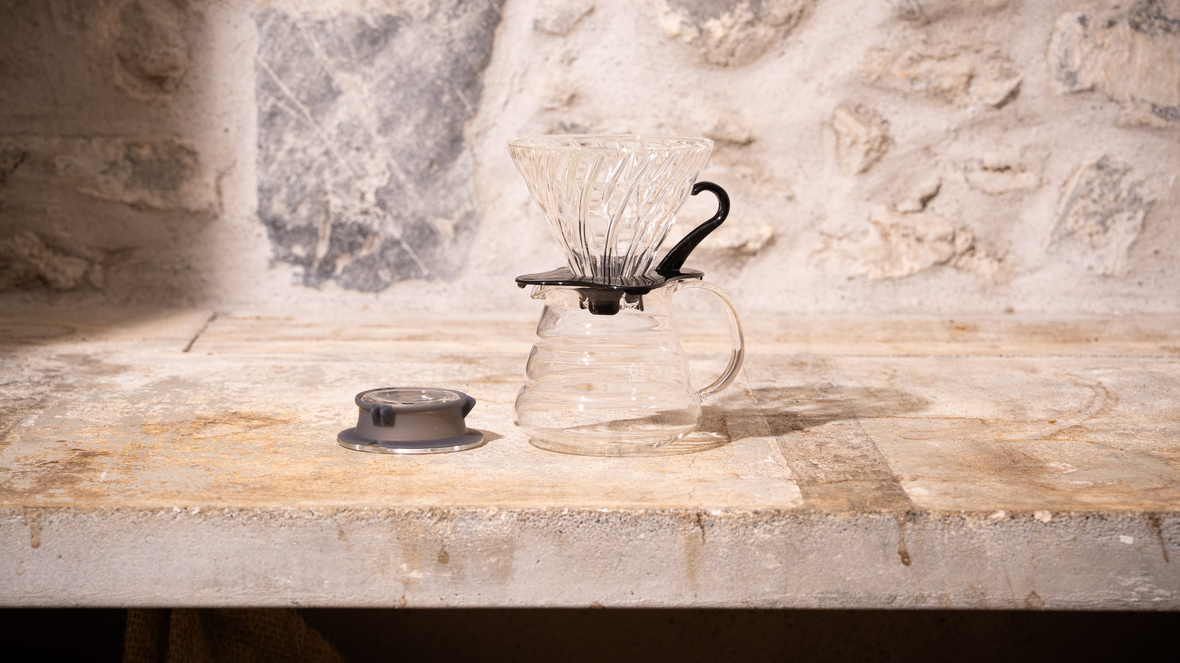 Filterkaffee Set Server Glaskanne und Filterhalter Hario
